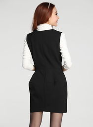 韓范小香風(fēng)玫瑰花釘珠連衣裙 甜美修身，演繹時(shí)尚優(yōu)雅