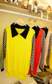 秋日糖果甜夢 東大門拼接針織衫點亮溫柔衣櫥